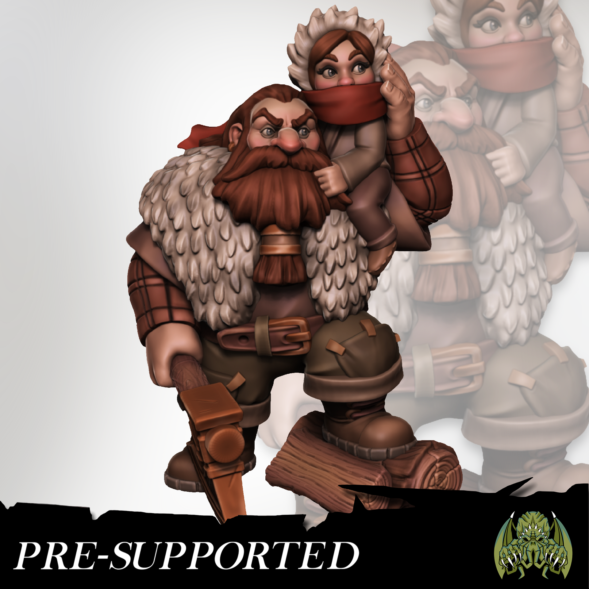 Berick and Nosterra [PRE-SUPPORTED] Dwarf Hunter Dad